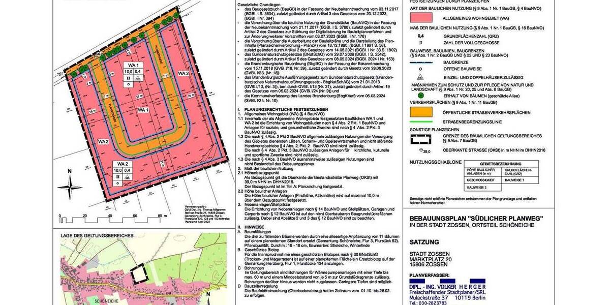 Grundstück Zossen Schöneiche - 72.900&euro; | Angebot:26819953