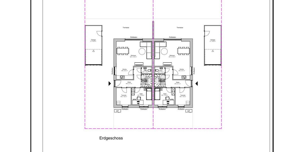 Doppelhaushälfte Bassum - 5 Zimmer, 117 m&sup2;, 1.500&euro; | Angebot:25397213