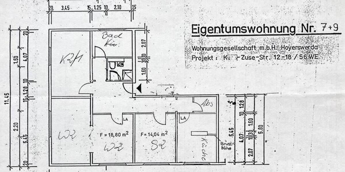 Etagenwohnung Hoyerswerda - 3 Zimmer, 109 m&sup2;, 153.000&euro; | Angebot:26015854