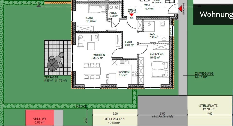 Erdgeschoßwohnung Wurster Nordseeküste - 3 Zimmer, 86 m&sup2;, 1.150&euro; | Angebot:26227913