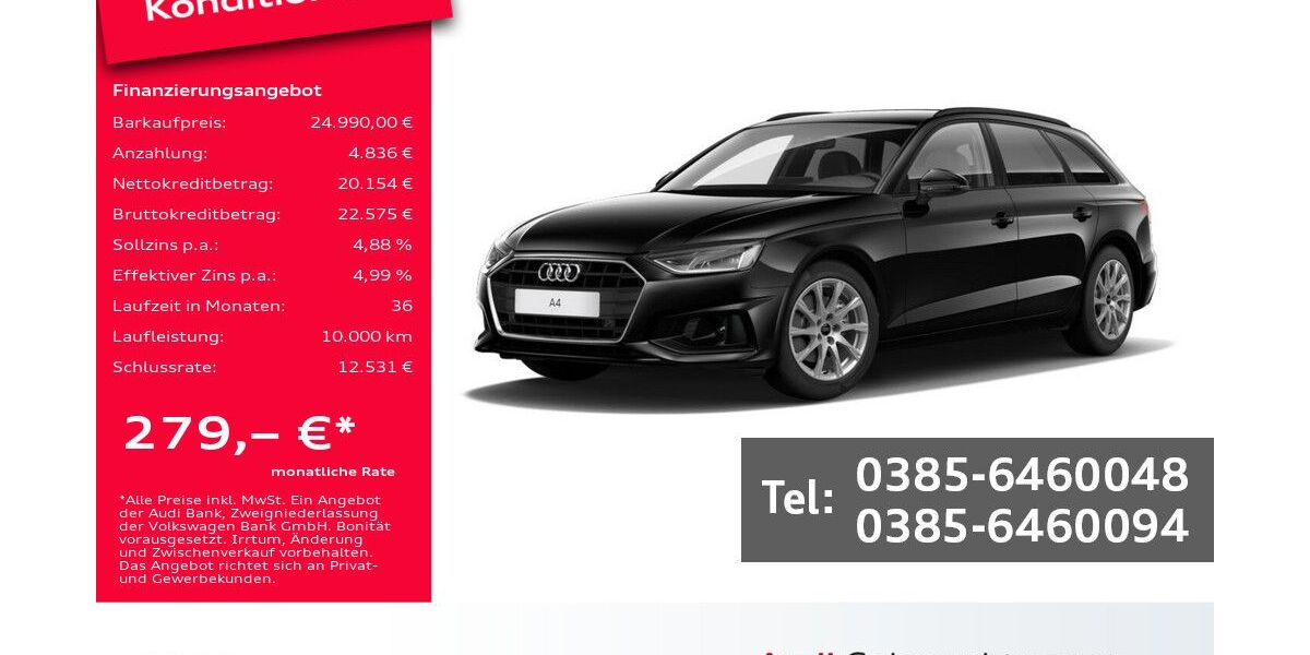Audi A4 48.300 km 24.990 &euro; Schwerin 19061