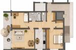 Etagenwohnung Regensburg Das Dörnberg - 3 Zimmer, 76 m&sup2;, 389.000&euro; | Angebot:27297032