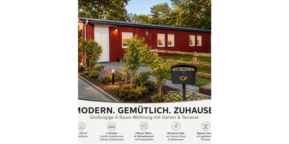 Doppelhaushälfte Rathenow - 4 Zimmer, 120 m&sup2;, 1.250&euro; | Angebot:26640163