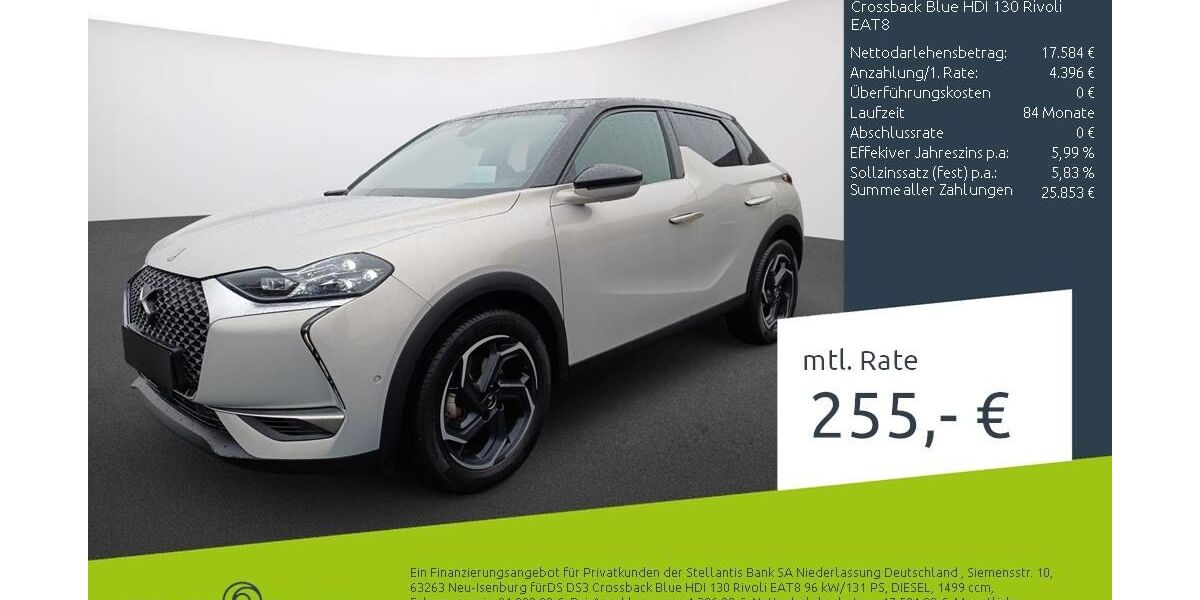 DS Automobiles DS3 66.553 km 20.770 &euro; Bocholt 46395