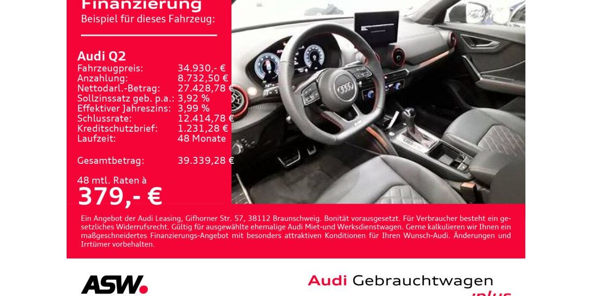 Audi Q2 4.700 km 34.930 &euro; Heilbronn 74074