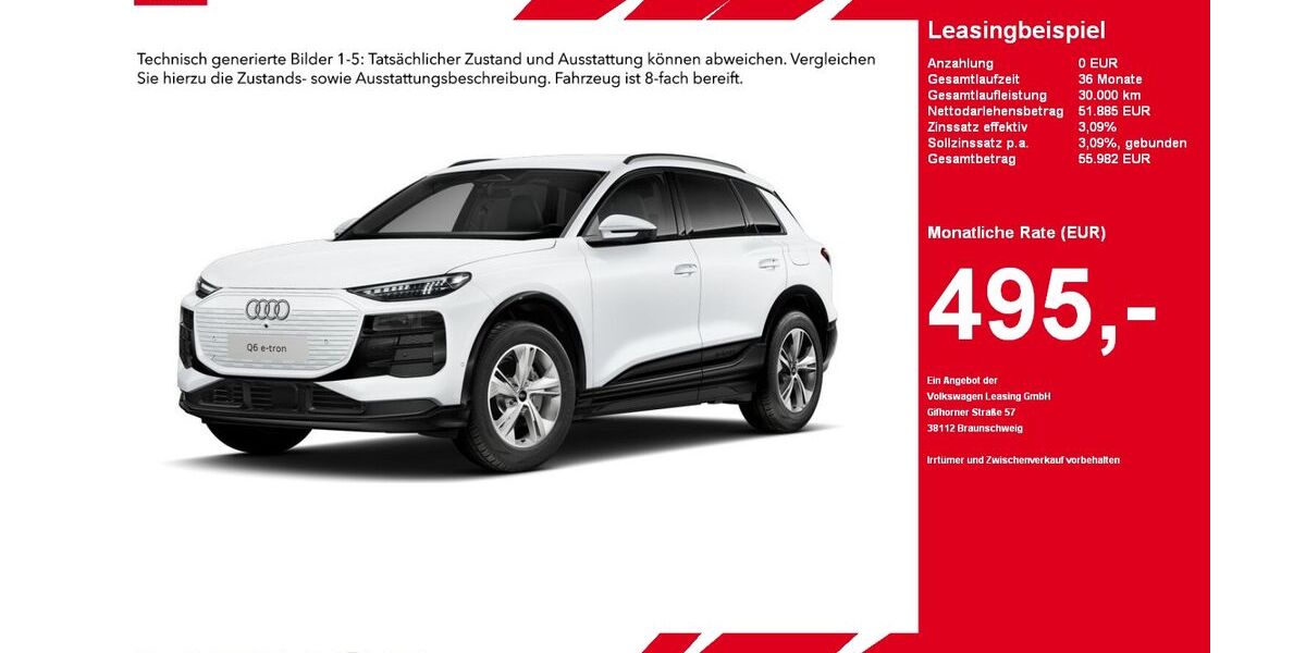 Audi Q6 e-tron 4.621 km 51.885 &euro; Gütersloh 33334
