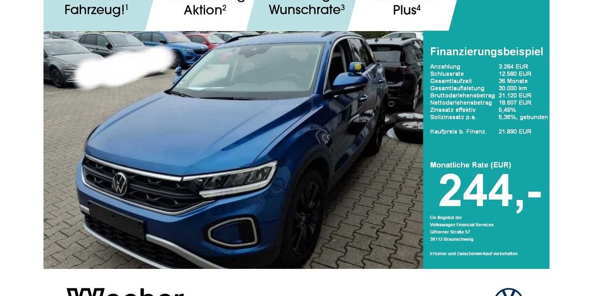 VW T-Roc 24.590 km 21.890 &euro; Weil der Stadt 71263