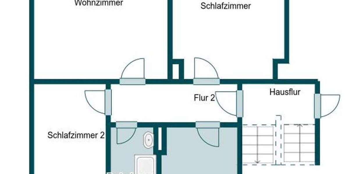Etagenwohnung Döbeln - 3 Zimmer, 64 m&sup2;, 49.000&euro; | Angebot:25737089