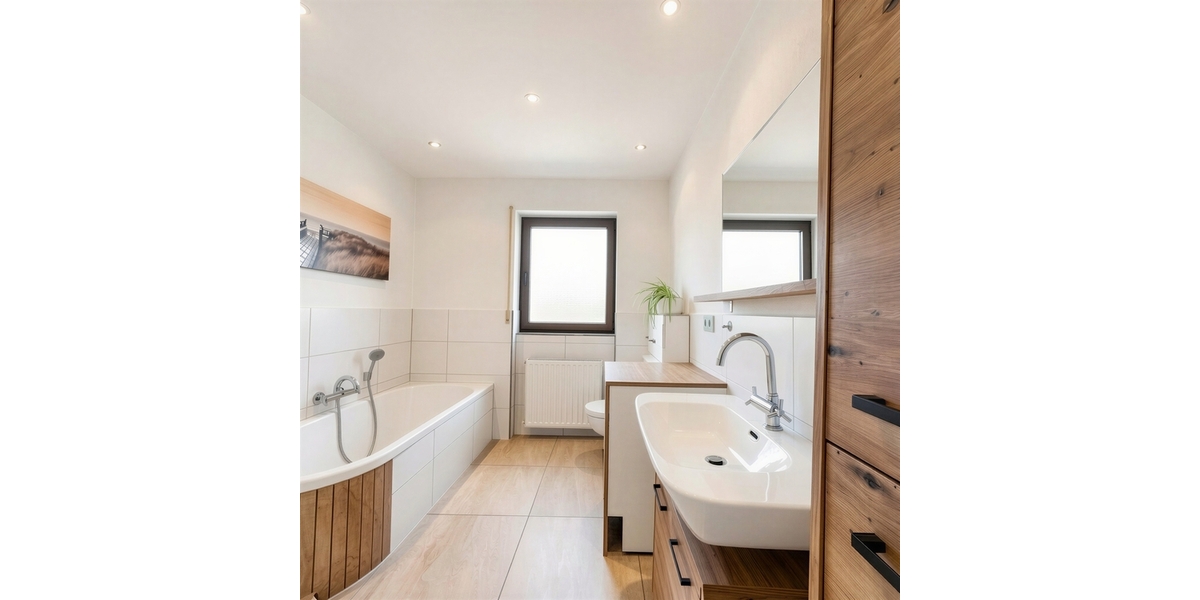 Modernisiertes Raumwunder: 130 m² Etagenwohnung mit 2 Balkonen und Garten - Etagenwohnung Otterberg | Angebot:27130943