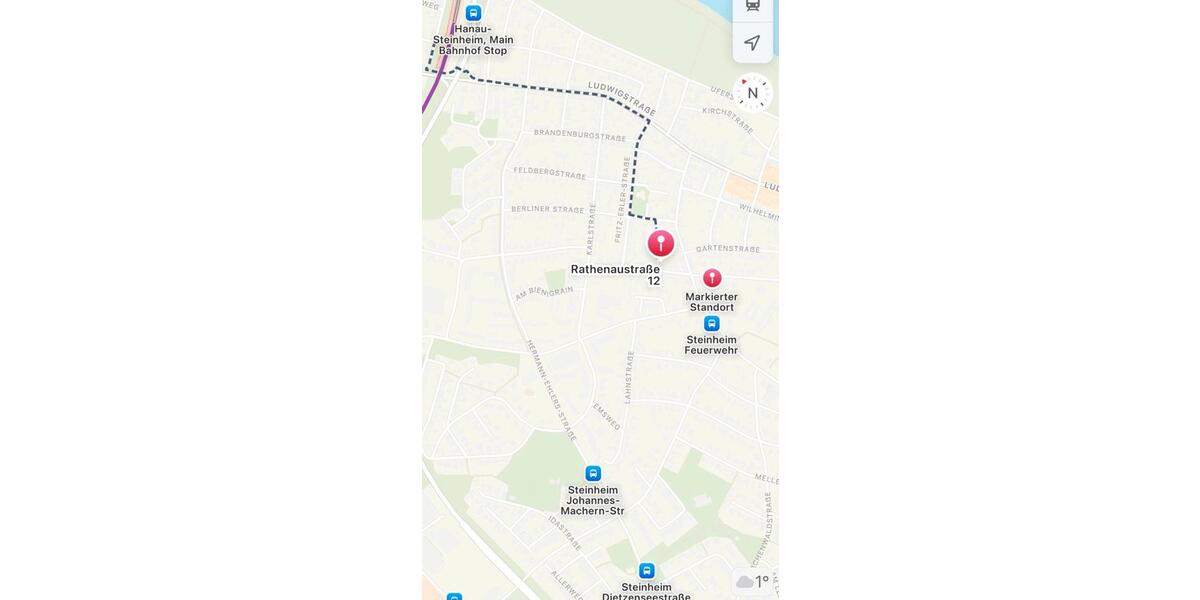 Erdgeschoßwohnung Hanau - 1 Zimmer, 33 m&sup2;, 590&euro; | Angebot:25627006