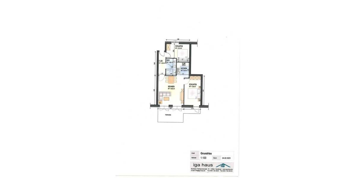 Etagenwohnung Dunsum - 3 Zimmer, 68 m&sup2;, 420.000&euro; | Angebot:25697745