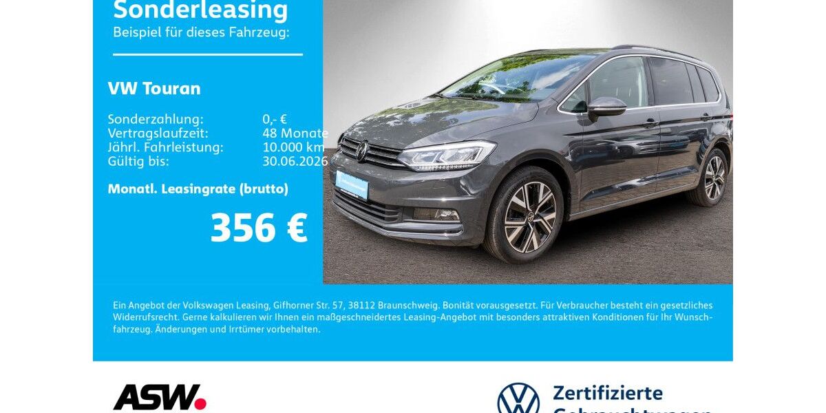 VW Touran 52.990 km 28.960 &euro; Neckarsulm 74172