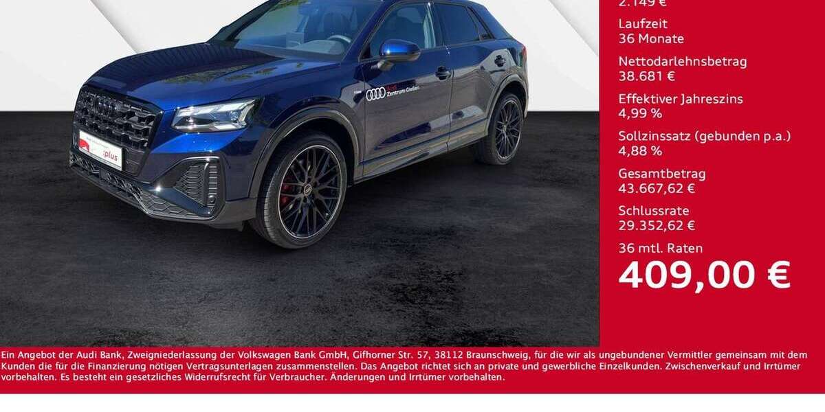 Audi Q2 15.000 km 40.830 &euro; Gießen 35394