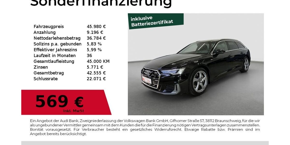 Audi A6 7.746 km 45.980 &euro; Fürth 90763