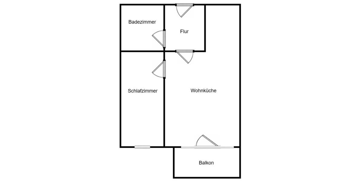 Etagenwohnung Voerde (Niederrhein) - 2 Zimmer, 45 m&sup2;, 155.000&euro; | Angebot:24787290
