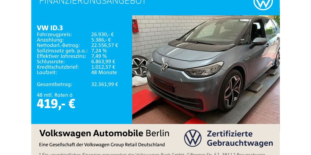 VW ID.3 42.632 km 26.930 &euro; Berlin 12681