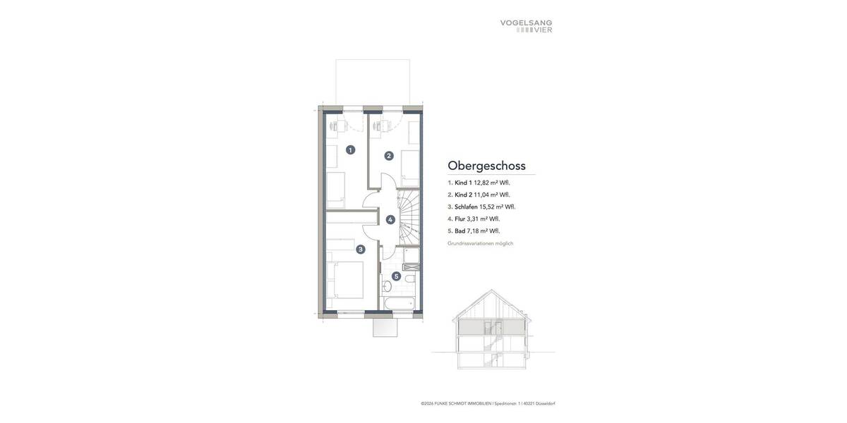 Doppelhaushälfte Neuss Vogelsang - 6 Zimmer, 134 m&sup2;, 669.000&euro; | Angebot:25996542