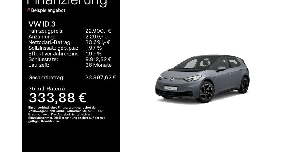 VW ID.3 35.298 km 22.990 &euro; Lichtenfels 96215