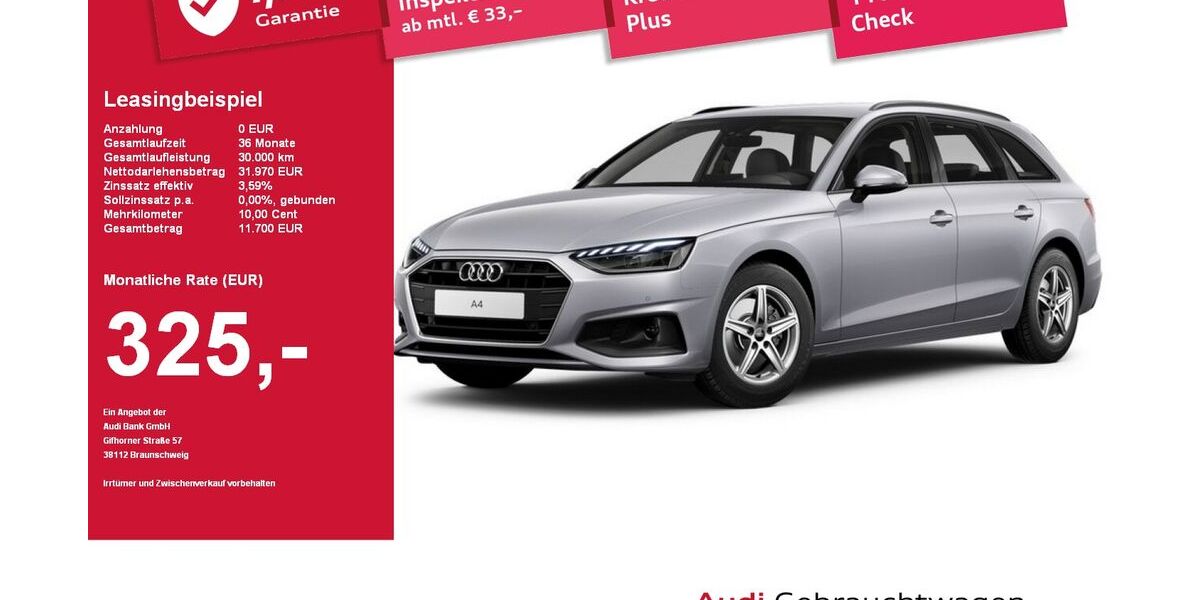 Audi A4 17.496 km 31.880 &euro; Plattling 94447