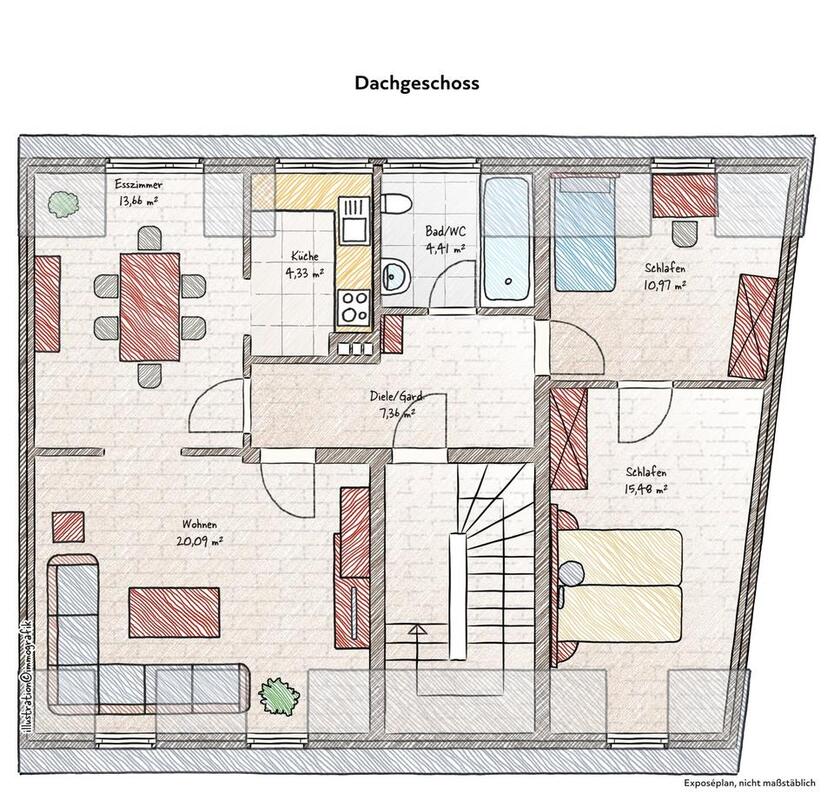 Sanierte 4-Zimmer-Wohnung in Trier-Biewer im Energiesparhaus