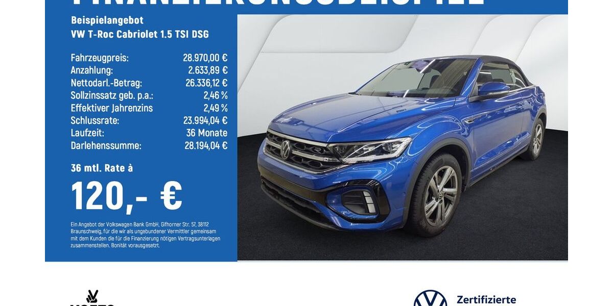 VW T-Roc 15.355 km 28.970 &euro; Magdeburg 39126