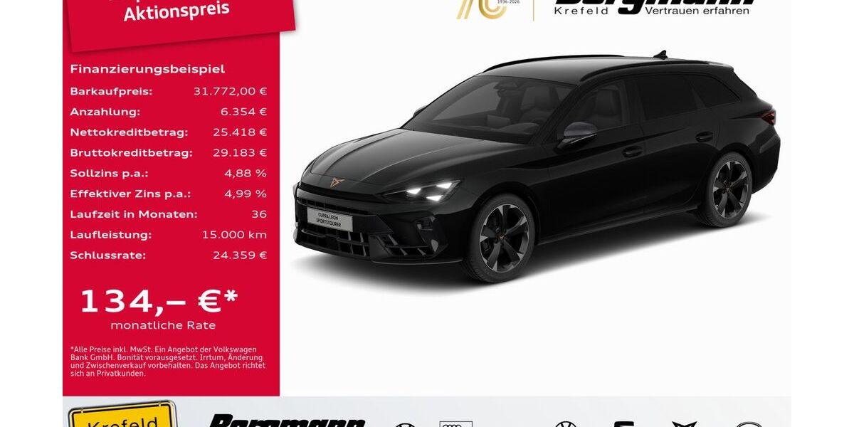 Cupra Leon 1.010 km 31.333 &euro; Krefeld 47803