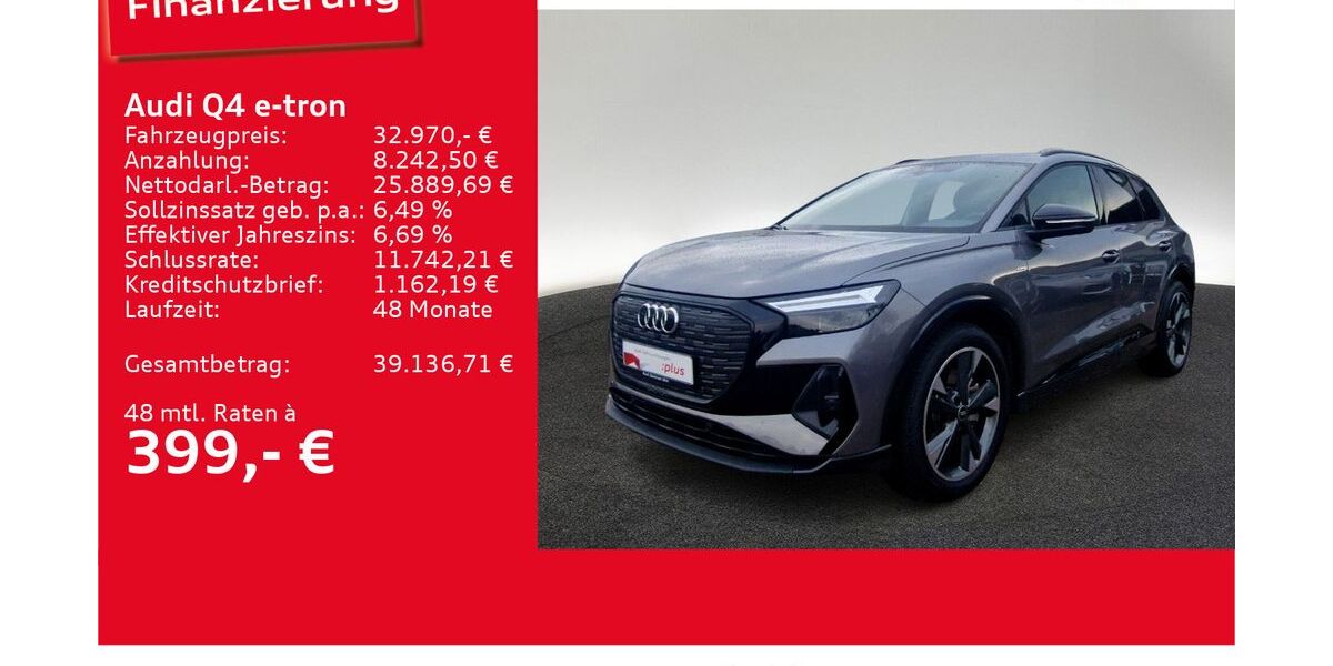 Audi Q4 e-tron 14.143 km 32.970 &euro; Ulm 89073