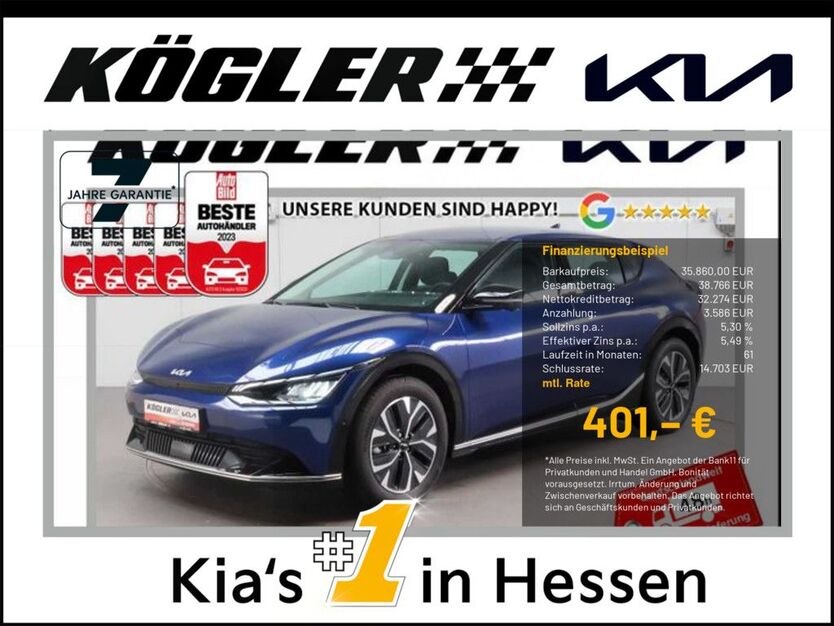 Kia EV6 2.500 km 35.860 € Rosbach | Frankfurt Nord 61191