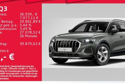 Audi Q3 17.806 km 36.939 &euro; Eching 85386