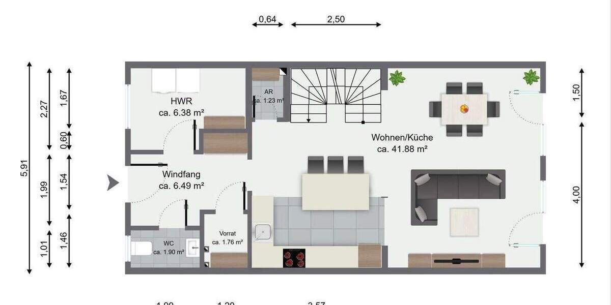 Reihenendhaus Duisburg Buchholz - 5 Zimmer, 117 m&sup2;, 1.700&euro; | Angebot:24689721