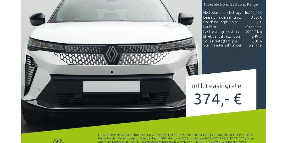 Renault Scenic 2.000 km 46.990 &euro; Stuhr 28816