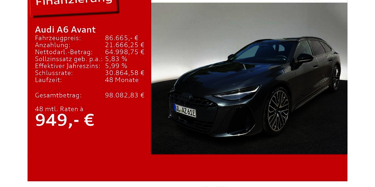 Audi A6 2.001 km 86.665 &euro; Ulm 89073