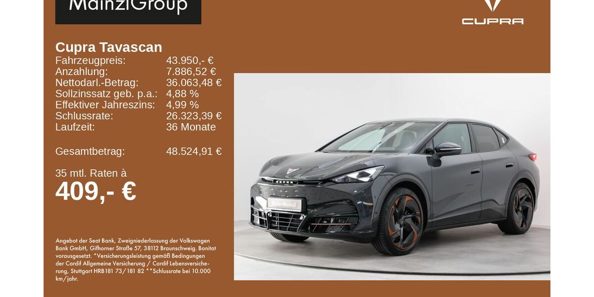 Cupra Tavascan 10.206 km 43.850 &euro; Feldkirchen/Westerham 83620