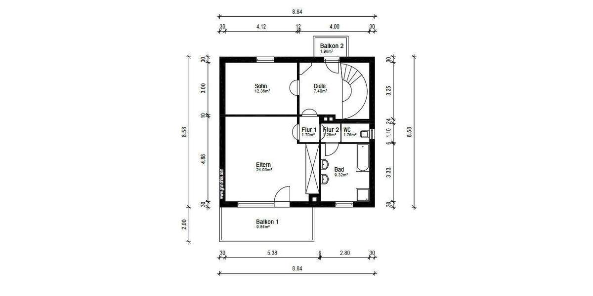 Einfamilienhaus Langenselbold - 3 Zimmer, 127 m&sup2;, 379.000&euro; | Angebot:25228778