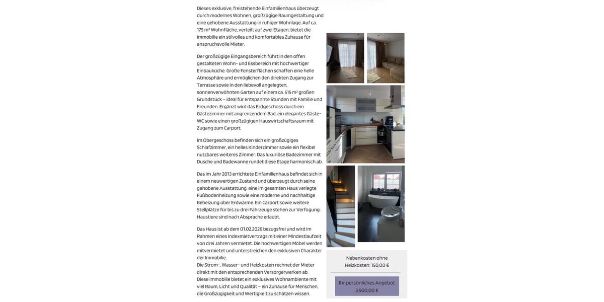 Einfamilienhaus Neu Wulmstorf - 5 Zimmer, 175 m&sup2;, 3.500&euro; | Angebot:24735930