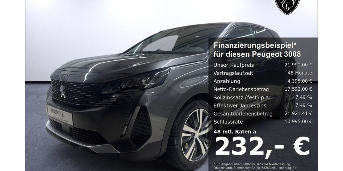 Peugeot 3008 61.300 km 21.990 &euro; Lörrach 79541