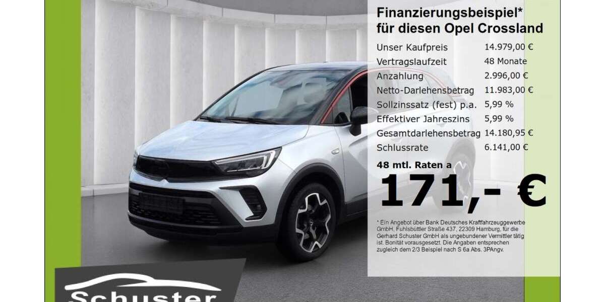 Opel Crossland 84.884 km 14.979 € Ruhstorf 94099