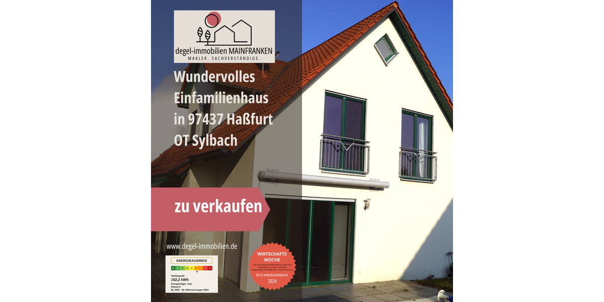 Einfamilienhaus Haßfurt Sylbach - 4 Zimmer, 132 m&sup2;, 465.000&euro; | Angebot:24696830