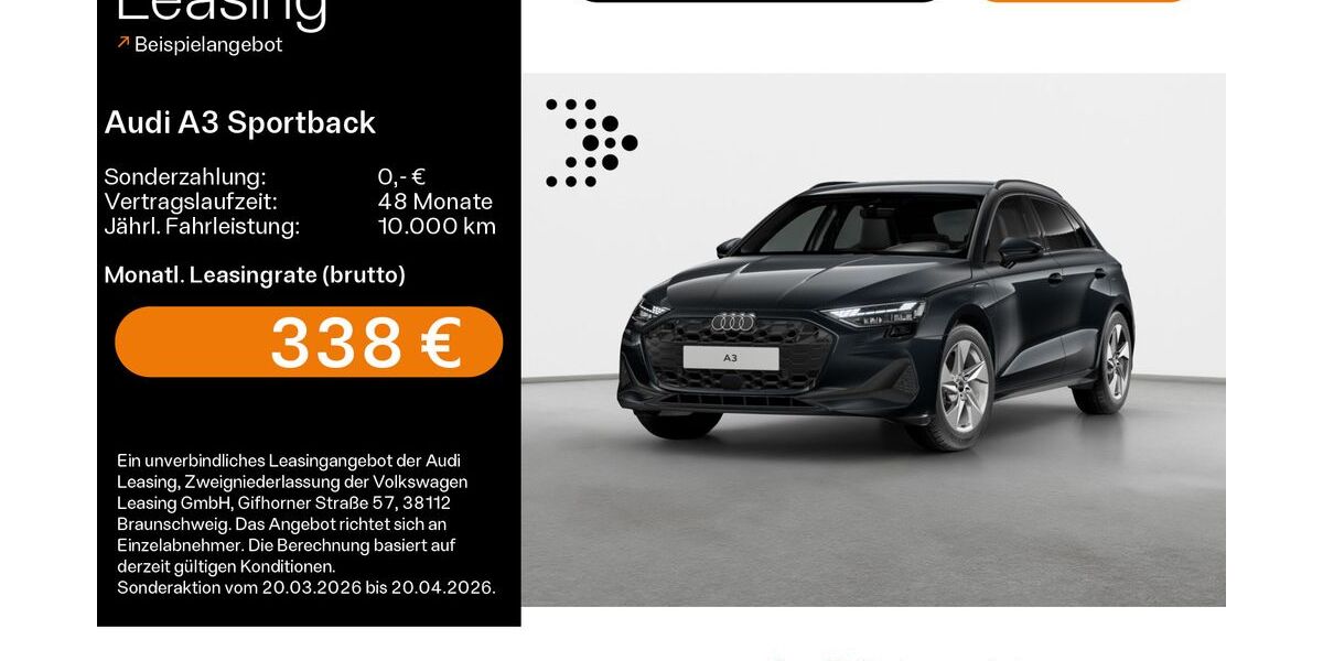 Audi A3 3.346 km 36.280 &euro; Schweinfurt 97424