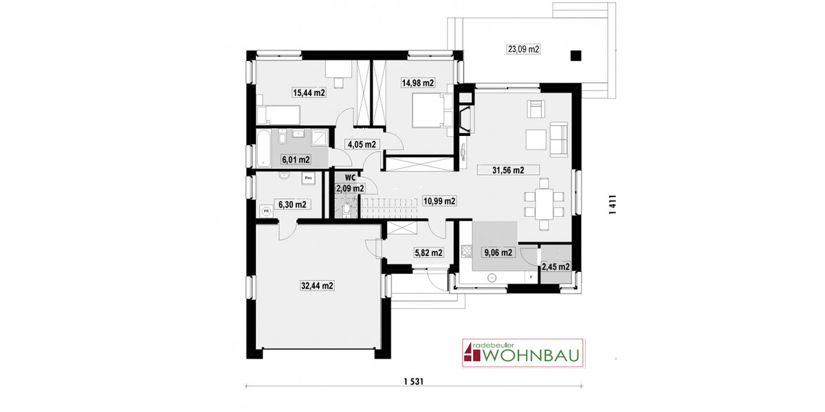 Bungalow Weinböhla - 3 Zimmer, 108 m&sup2;, 560.600&euro; | Angebot:26018099