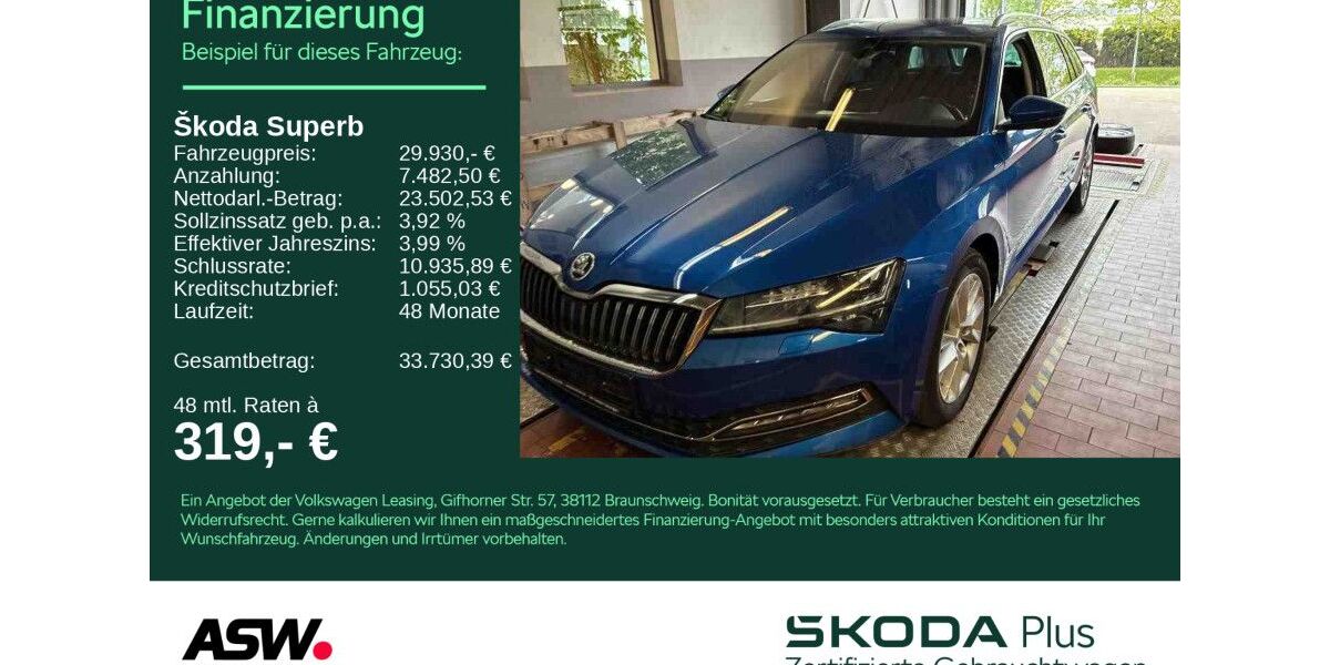 Skoda Superb 92.900 km 29.930 &euro; Sinsheim 74889