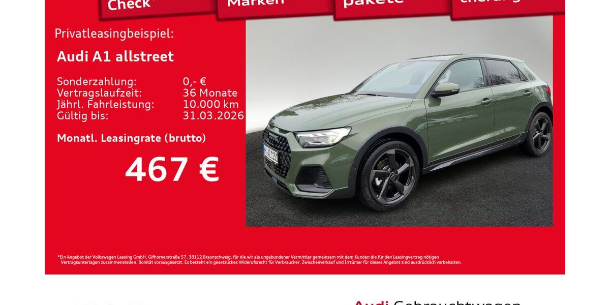 Audi A1 1.150 km 31.992 &euro; Hamburg 22529
