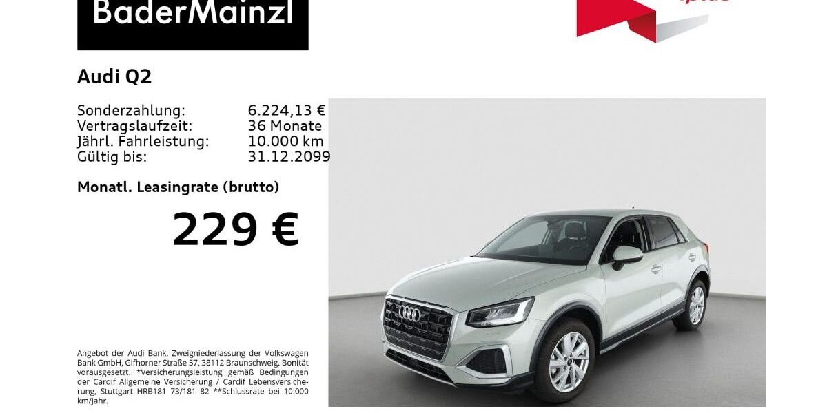 Audi Q2 4.500 km 31.930 € Feldkirchen/Westerham 83620