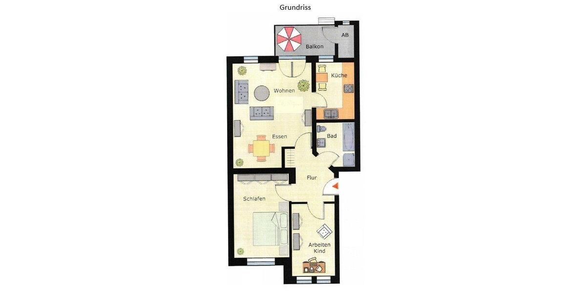 Erdgeschoßwohnung Bielefeld Schildesche - 3 Zimmer, 75 m&sup2;, 229.000&euro; | Angebot:27070836