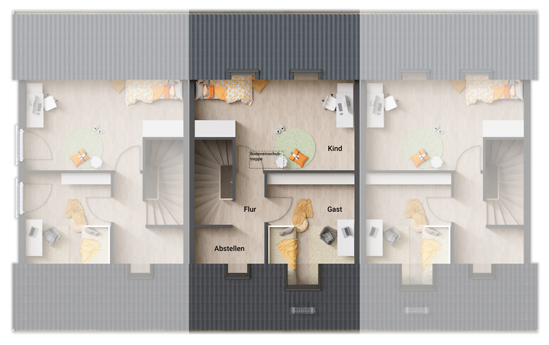 Reihenmittelhaus Erfurt Stotternheim - 5 Zimmer, 137 m&sup2;, 375.020&euro; | Angebot:25568382