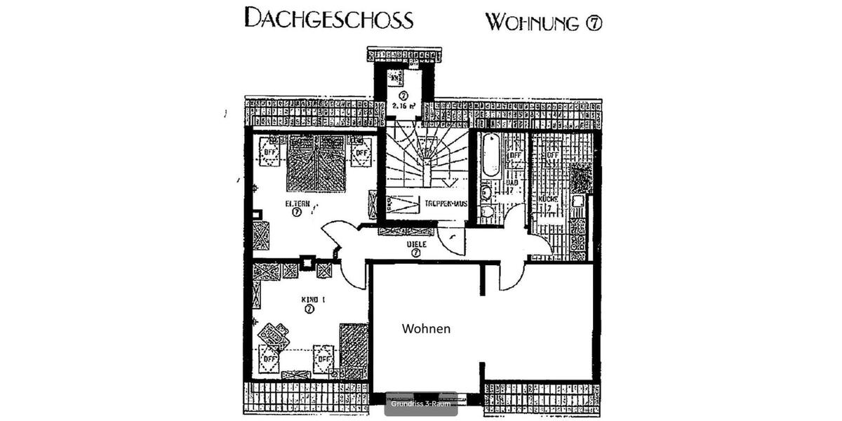 Dachgeschoßwohnung Zwickau - 3 Zimmer, 86 m&sup2;, 99.000&euro; | Angebot:27437698