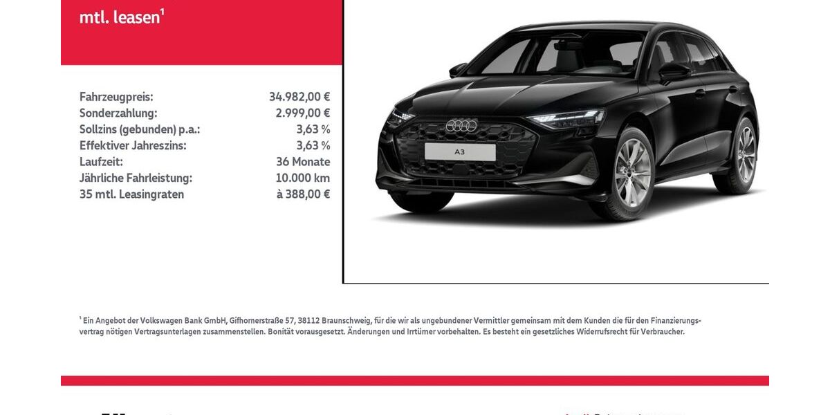Audi A3 24.353 km 34.982 &euro; Nordhausen 99734