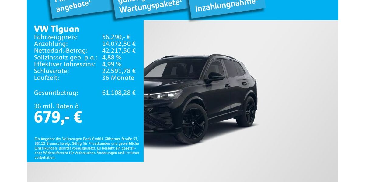 VW Tiguan 3.000 km 56.290 € München 81669