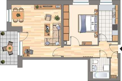 Wohnung zum Mieten in Flensburg 525 € 61.49 m²