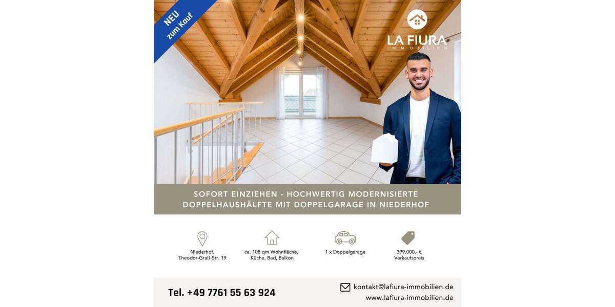 Einfamilienhaus Murg - 4 Zimmer, 108 m&sup2;, 399.000&euro; | Angebot:23490120